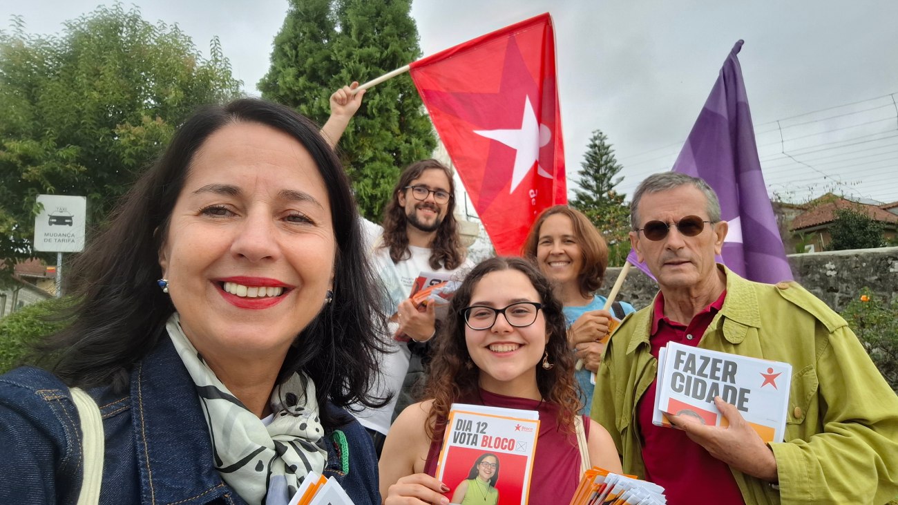 Bloco em campanha em Braga