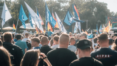 Comício da AfD na Turíngia