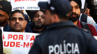 Protesto de imigrantes