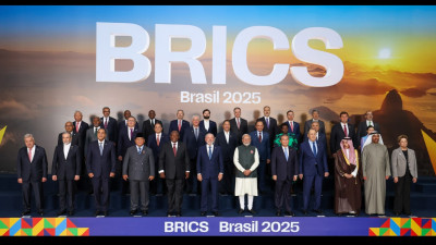 foto de família da comeira dos BRICS no Brasil este ano