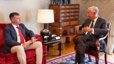 Tiago Oliveira e Marcelo Rebelo de Sousa