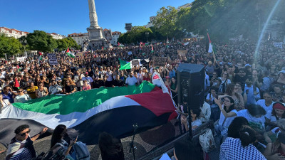 Manifestação pela Palestina este sábado em Lisboa.