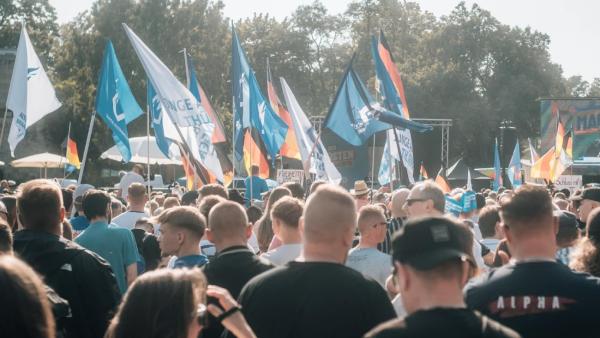 Comício da AfD na Turíngia