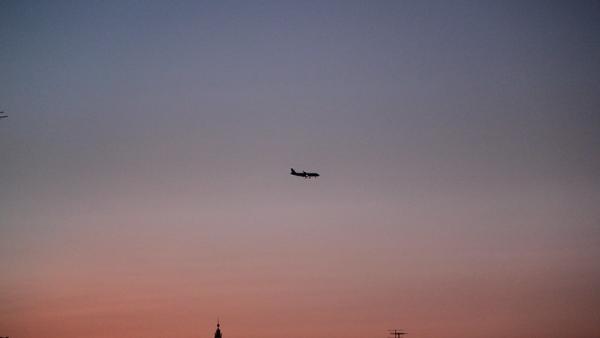 Avião em Lisboa.