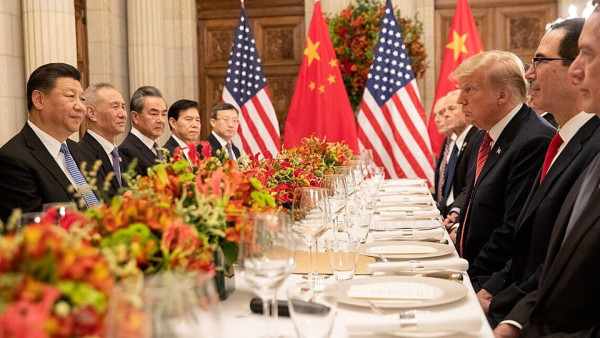 Xi e Putin na Cimeira do G20 em Buenos Aires em 2018.