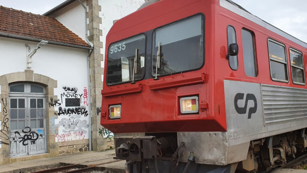 comboio na Linha do Vouga