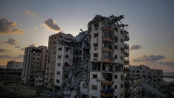 prédios destruídos na Cidade de Gaza