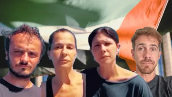 ativistas portugueses da flotilha.