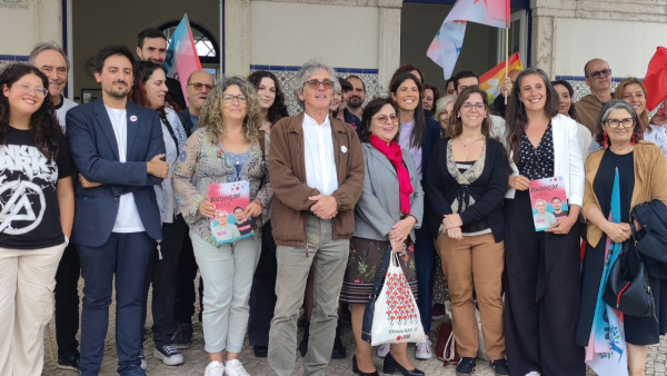 Coligação Avançar Leiria na Estação de comboios de Leiria