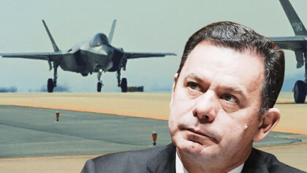 Luís Montenegro e os F-35 que passaram pela Base das Lajes com destino a Israel