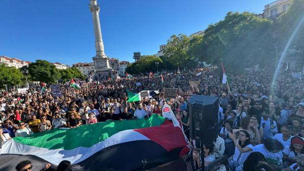 Manifestação pela Palestina este sábado em Lisboa.