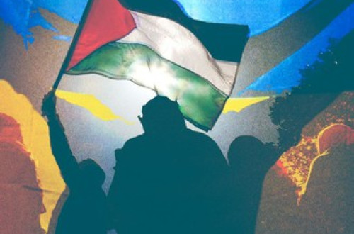 Palestina e Ucrânia. Ilustração de Kateryna Gritseva