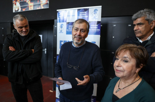 Conferência de imprensa da Fenprof.
