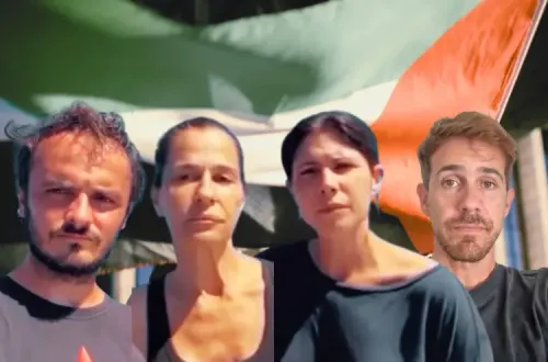 ativistas portugueses da flotilha.