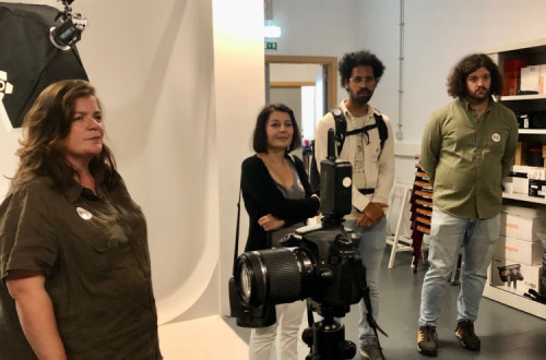 Candidatos do Bloco na Escola de Recuperação do Património de Sintra