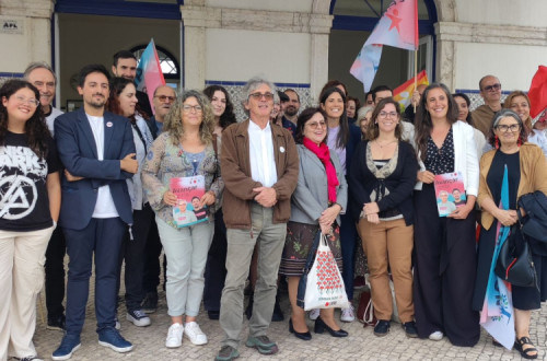Coligação Avançar Leiria na Estação de comboios de Leiria